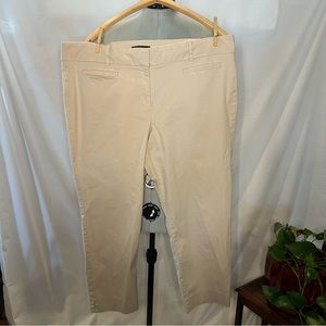 Ann Taylor Devin Fit, women’s, lightweight, khaki slacks, size 16